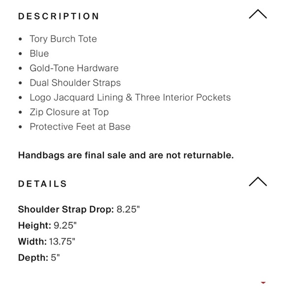 Tory Burch Navy Saffiano Leather Robinson Tote & silk floral bag charm. - Picture 13 of 15